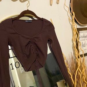 Brown long sleeve from Zara